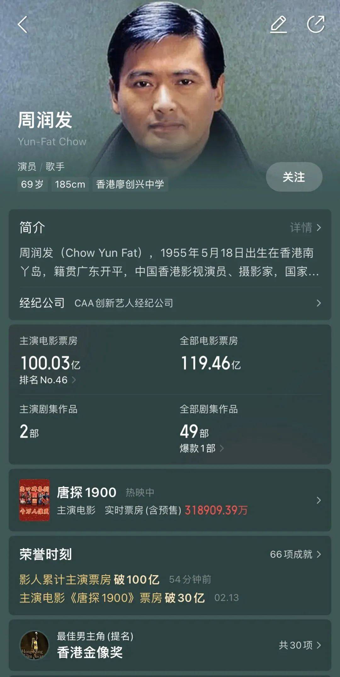 69岁周润发，突传消息！