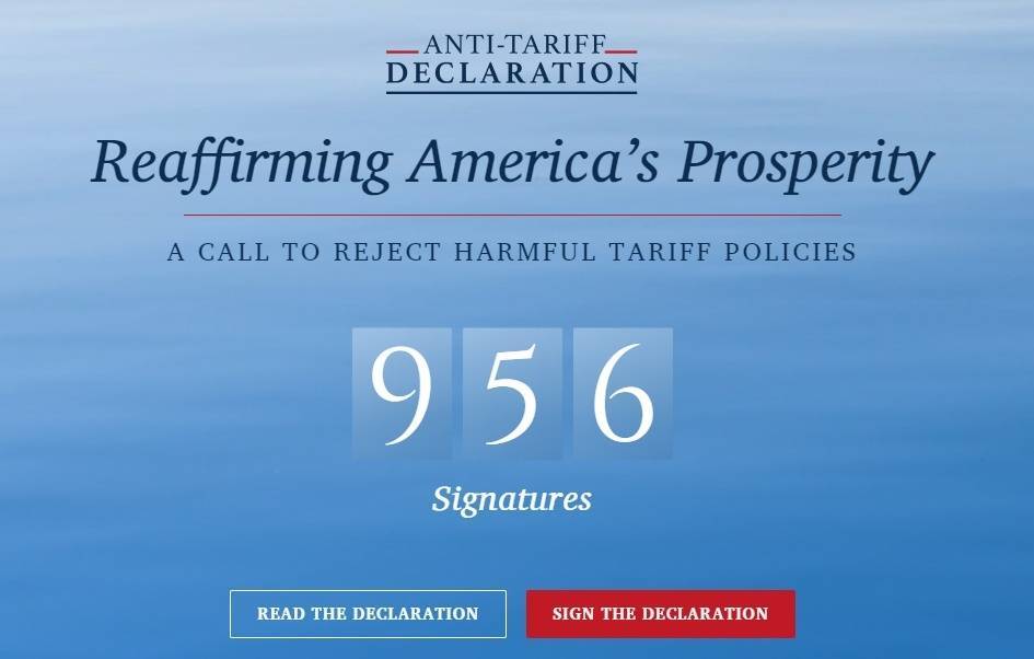 诺奖得主等数十位经济学家发表宣言反对美关税政策