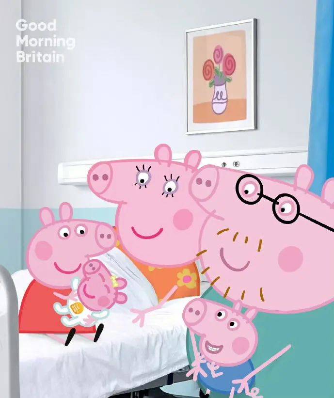 官宣！小猪佩奇妈妈三胎出生，晒一家五口合照