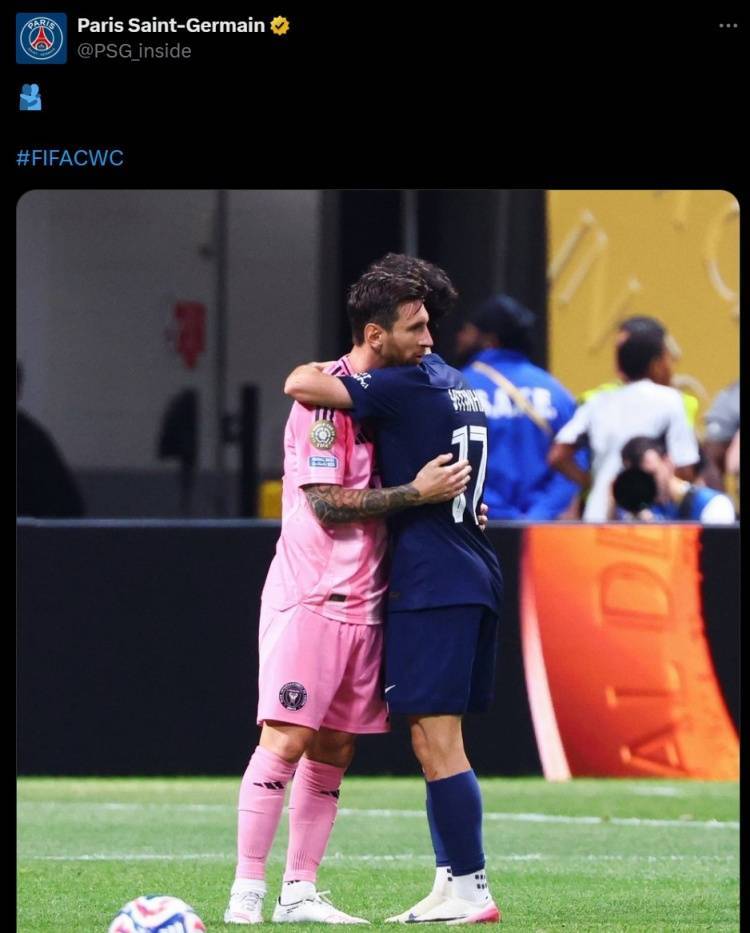 巴黎媒体人热议梅西挥臂动作：梅西恨透了维蒂尼亚，他疯了！