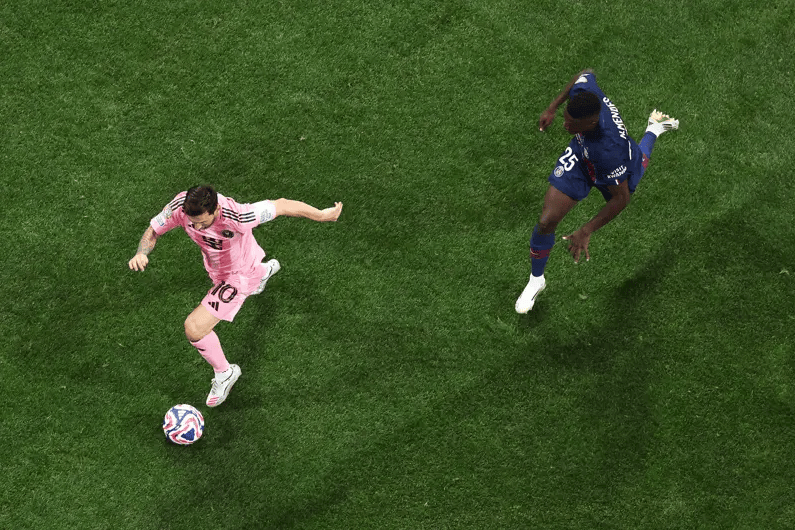 世俱杯-登贝莱复出梅西哑火 内维斯双响巴黎4-0迈阿密