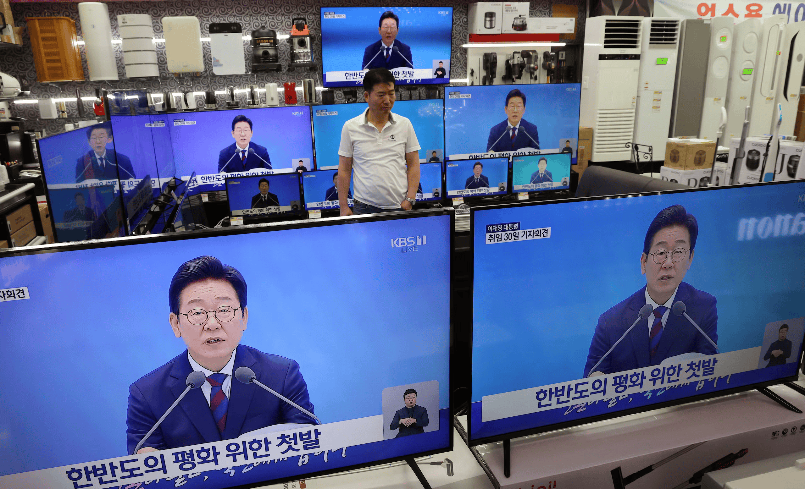 李在明频抛橄榄枝 金正恩就当看不见