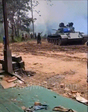 中国VT-4坦克首次实战，将大战柬埔寨59D，泰国F-16战机火力支援