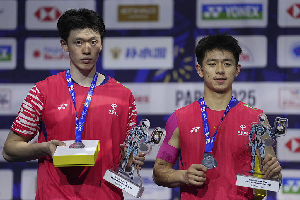 2金收官！世锦赛-陈柏阳/刘毅连丢16分摘银 国羽无缘男双第9冠